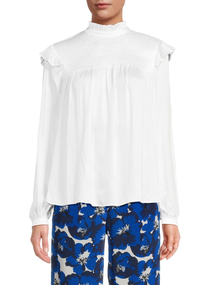 Блузка с имитацией водолазки и сборками The Kooples, белый
Блузка с имитацией водолазки и сборками The Kooples, белый