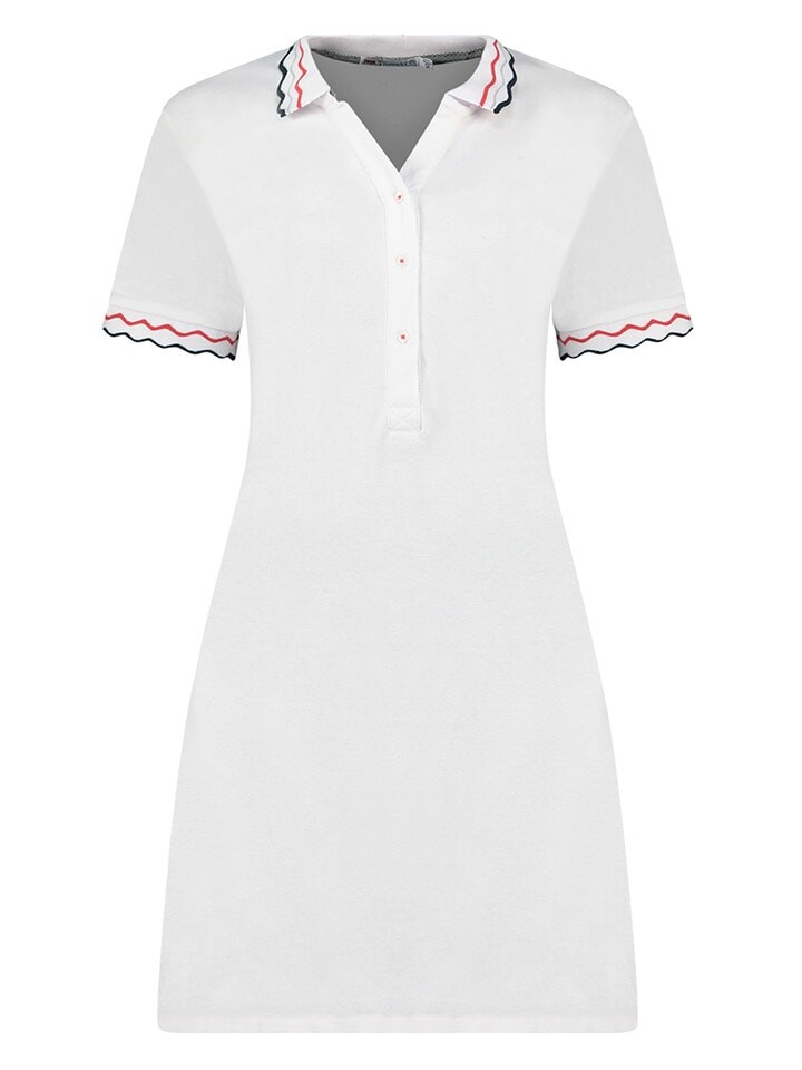 Короткое платье Geographical Norway Polo Jamaela, белый 
Короткое платье Geographical Norway Polo Jamaela, белый