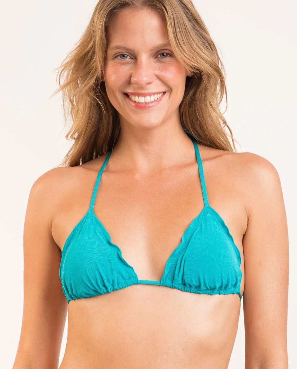 Однотонный лиф бикини с треугольными чашечками и мягкой подкладкой Río de Sol, бирюзовый
Однотонный лиф бикини с треугольными чашечками и мягкой подкладкой Río de Sol, бирюзовый