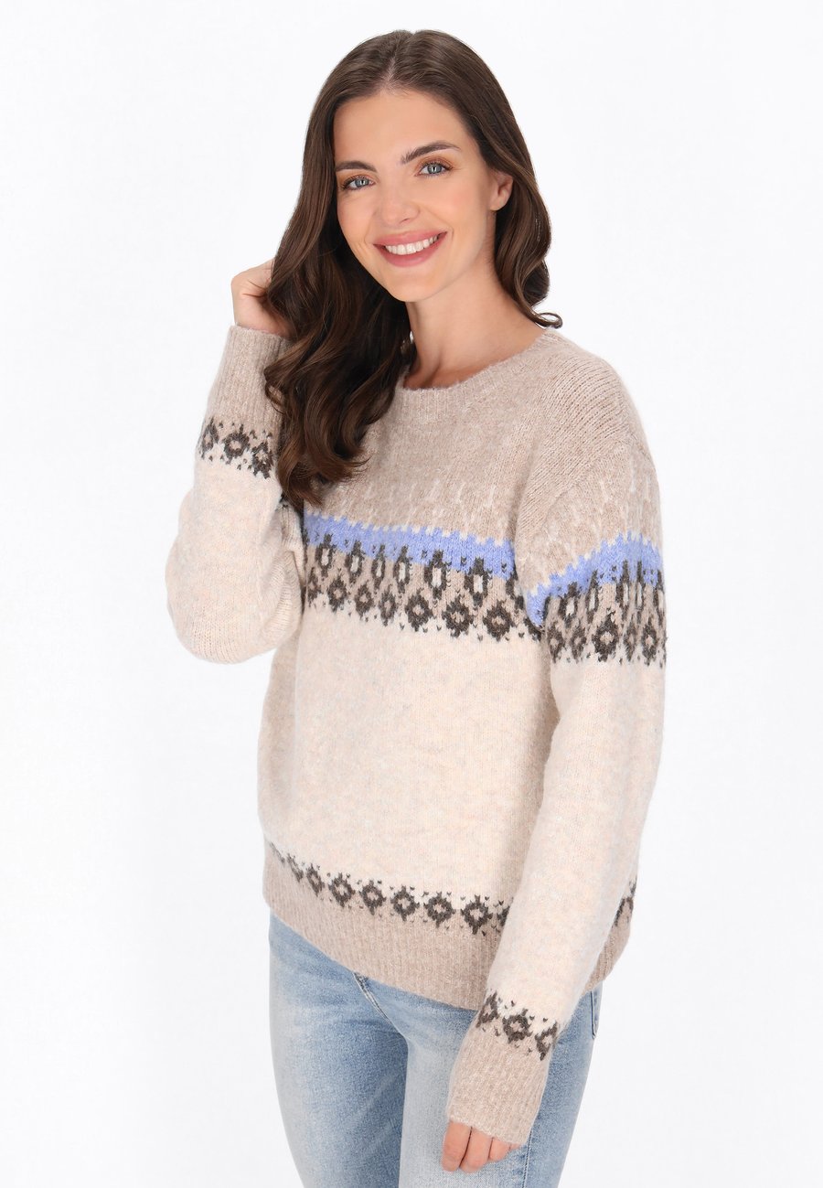 Джемпер usha Jumper, Beige Multicolor/Beige
Джемпер usha Jumper, Beige Multicolor/Beige