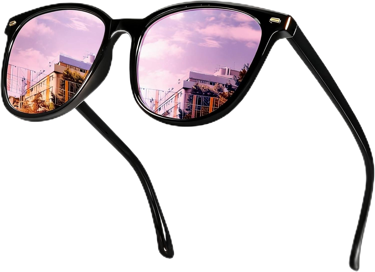 Солнцезащитные очки SIPHEW с зеркальными поляризованными линзами для женщин - дизайнерские квадратные пляжные очки большого размера с защитой от УФ-излучения UV400, A6-black Frame Purple Mirror Lens
Солнцезащитные очки SIPHEW с зеркальными поляризованными линзами для женщин - дизайнерские квадратные пляжные очки большого размера с защитой от УФ-излучения UV400, A6-black Frame Purple Mirror Lens