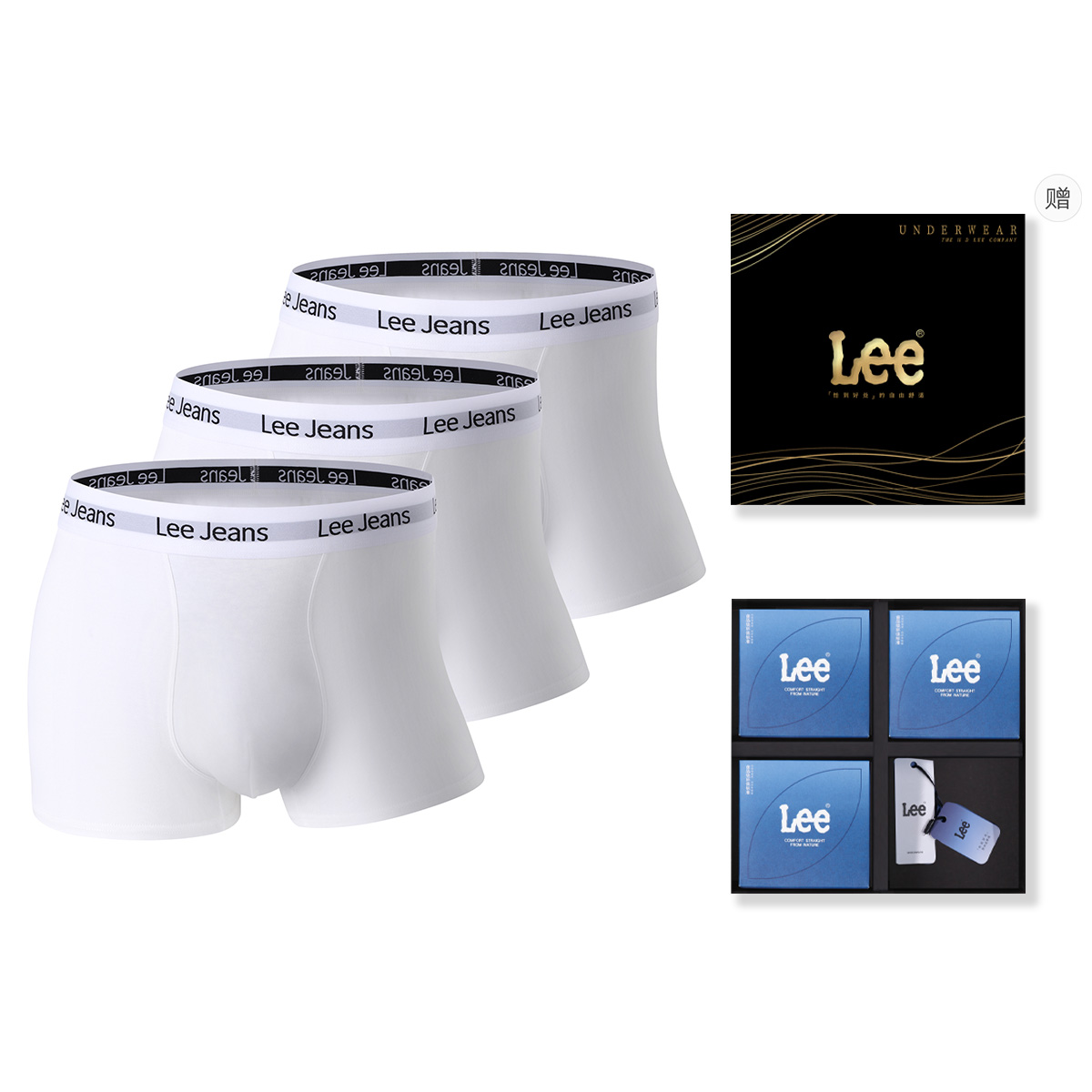 Комплект мужских трусов подарочный набор Lee, Box 3 Pack (белый+белый+белый)
Комплект мужских трусов подарочный набор Lee, Box 3 Pack (белый+белый+белый)