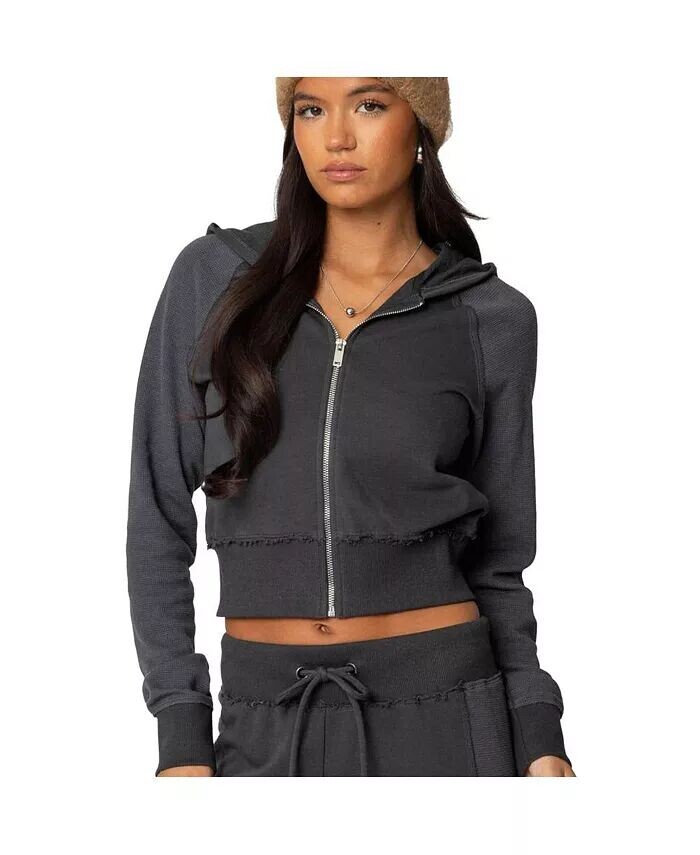 Женский кардиган Chandler Waffle с капюшоном Edikted, серый
Женский кардиган Chandler Waffle с капюшоном Edikted, серый