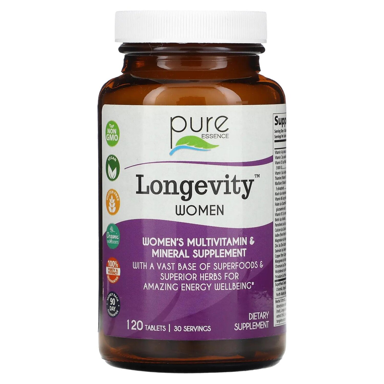 Pure Essence Longevity Women 120 таблеток
Pure Essence Longevity Women 120 таблеток