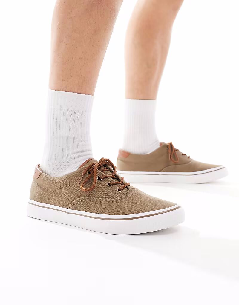 Кроссовки из парусины на шнуровке Threadbare цвета хаки
Кроссовки из парусины на шнуровке Threadbare цвета хаки