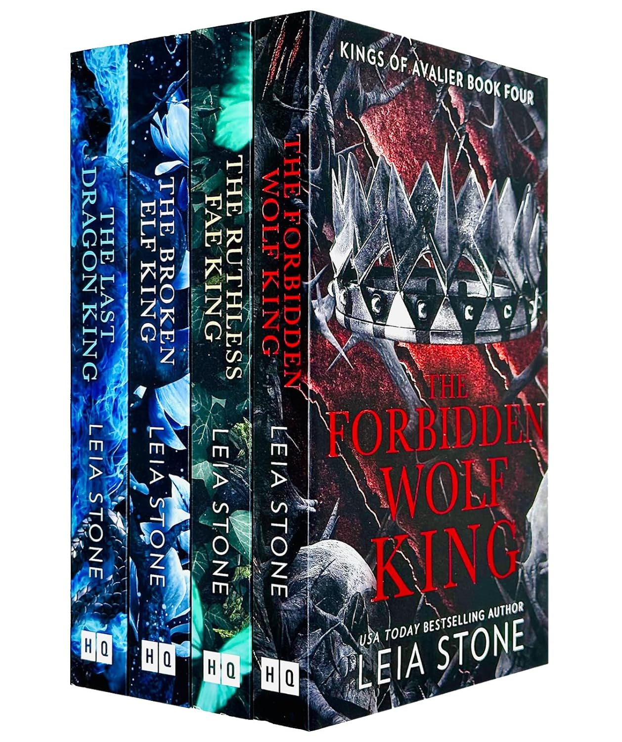 Kings of Avalier 4 Books Collection Set By Leia Stone(The Last Dragon King, The Broken Elf King, The Ruthless Fae King & The Forbidden Wolf King) (HQ Ltd)
Kings of Avalier 4 Books Collection Set By Leia Stone(The Last Dragon King, The Broken Elf King, The Ruthless Fae King & The Forbidden Wolf King) (HQ Ltd)