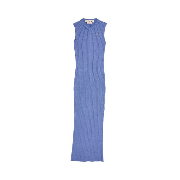 Платье Marni Long Ribbed Dress, синий 
Платье Marni Long Ribbed Dress, синий