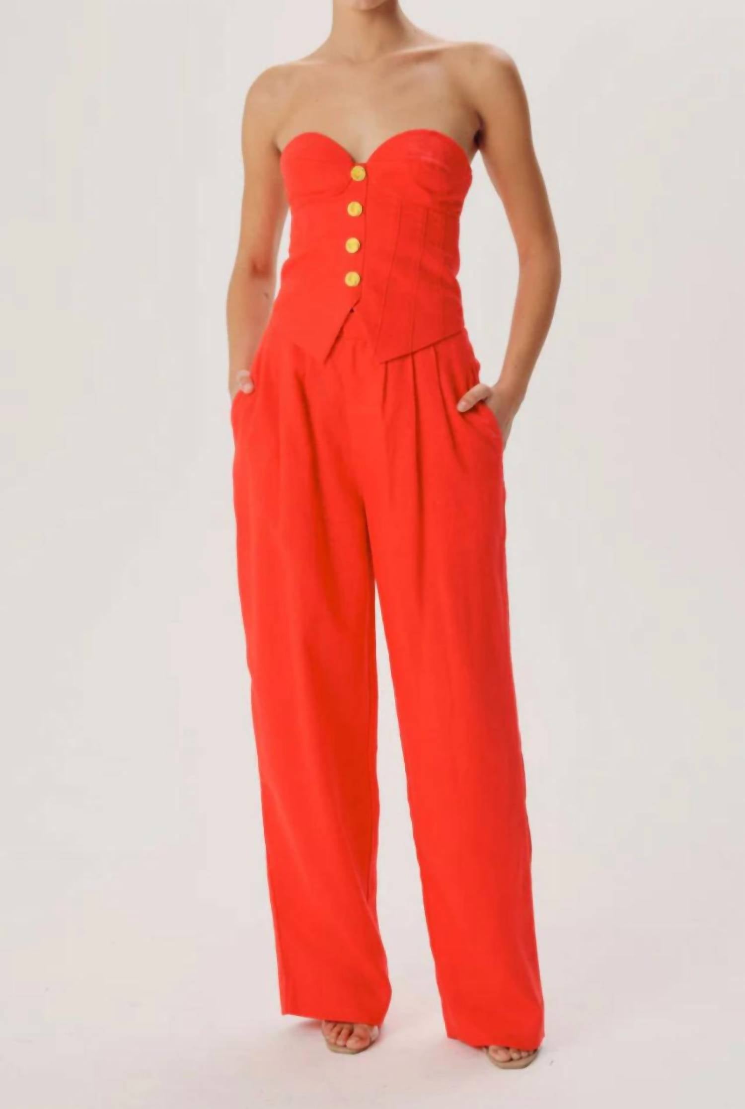 Брюки Krew красного цвета RONNY KOBO
Брюки Krew красного цвета RONNY KOBO