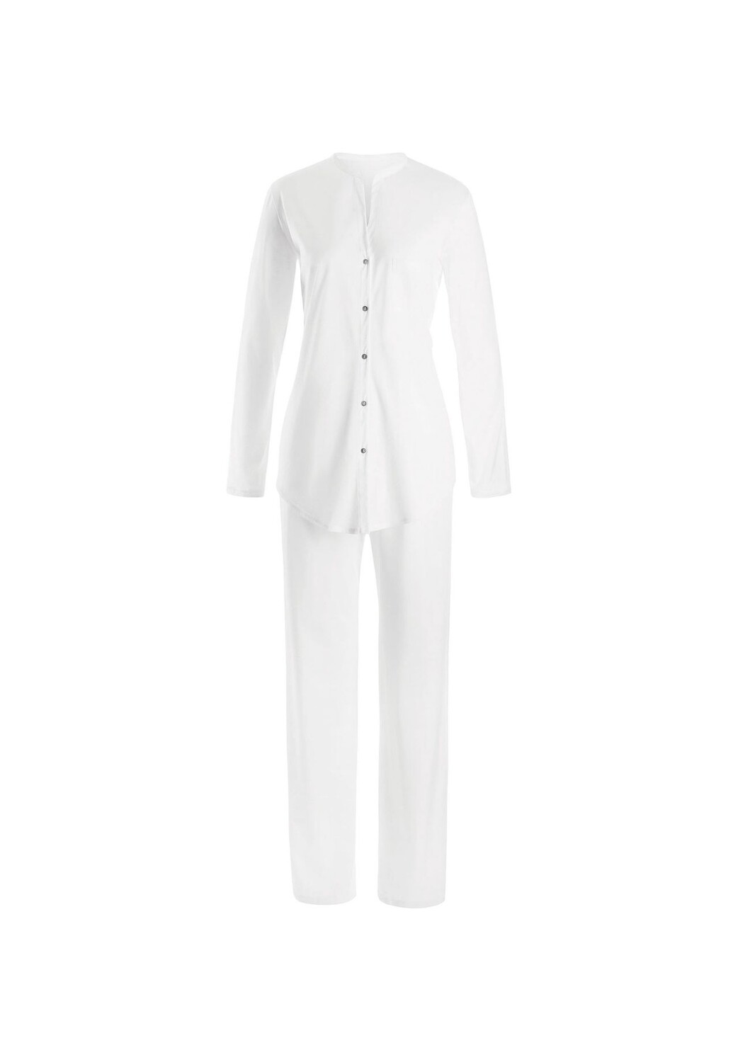 Пижама с длинными рукавами Cotton Deluxe HANRO, цвет White Damen 
Пижама с длинными рукавами Cotton Deluxe HANRO, цвет White Damen