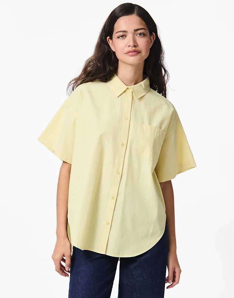 Рубашка Pieces цвета бледно-бананового
Рубашка Pieces цвета бледно-бананового