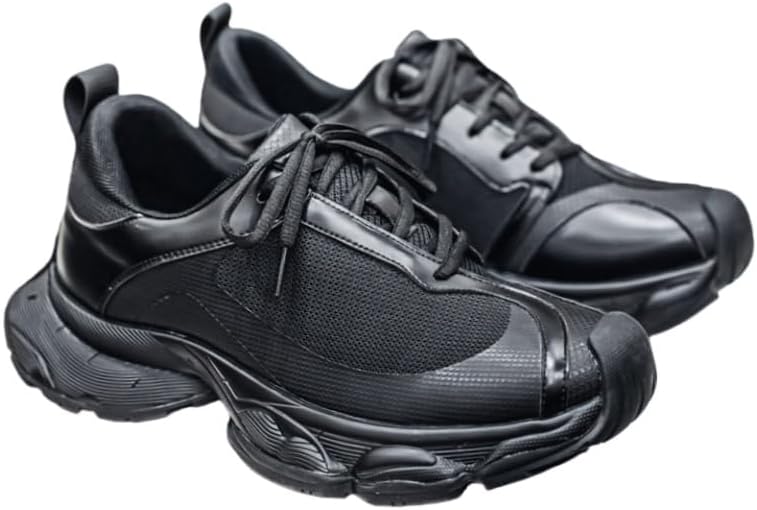 Мужские повседневные спортивные кроссовки с толстой подошвой и сетчатым верхом - на шнуровке - для бега и тренировок Fusecottc, черный
Мужские повседневные спортивные кроссовки с толстой подошвой и сетчатым верхом - на шнуровке - для бега и тренировок Fusecottc, черный