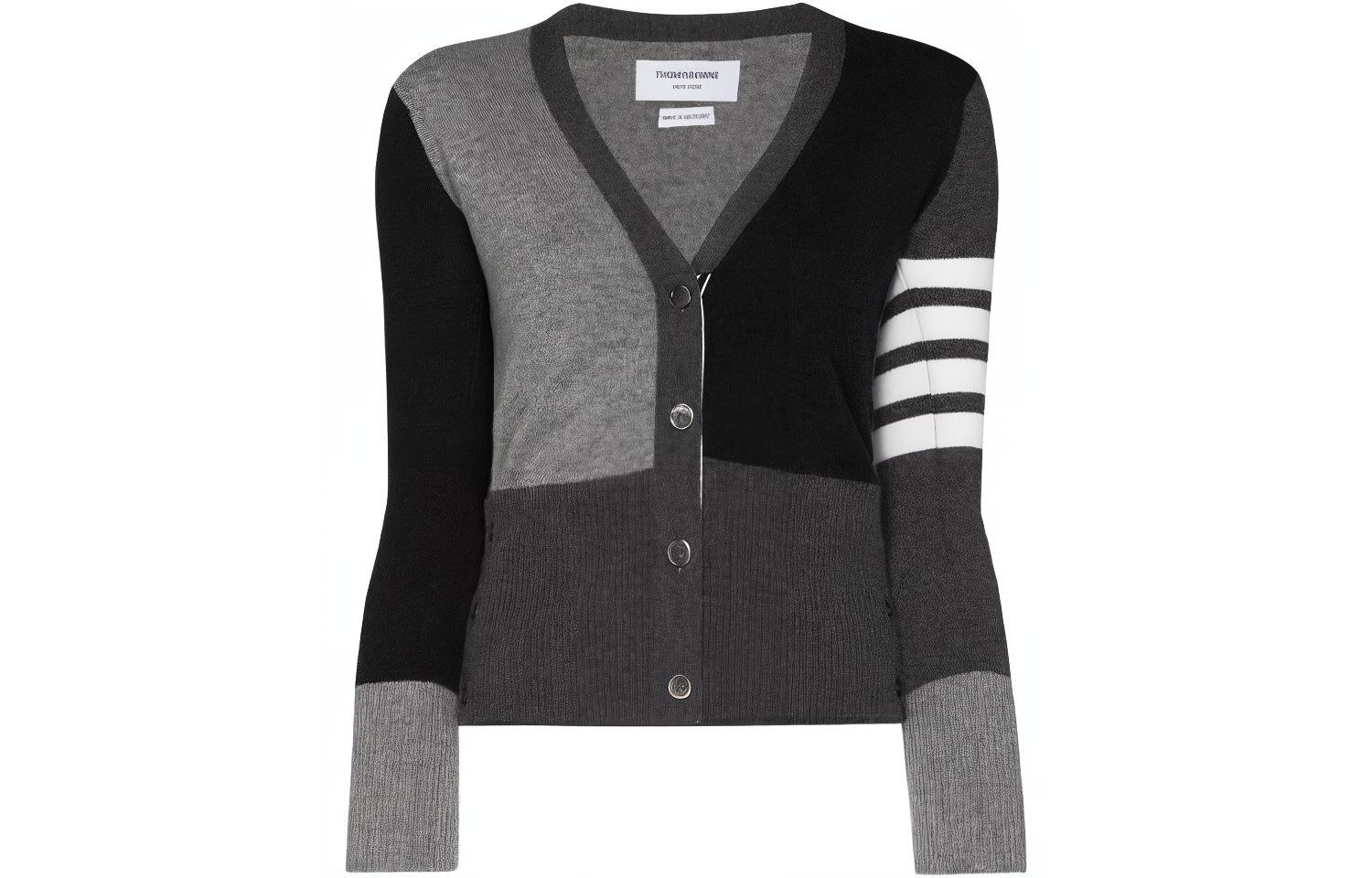 Однотонный блочный кашемировый кардиган THOM BROWNE, серый
Однотонный блочный кашемировый кардиган THOM BROWNE, серый