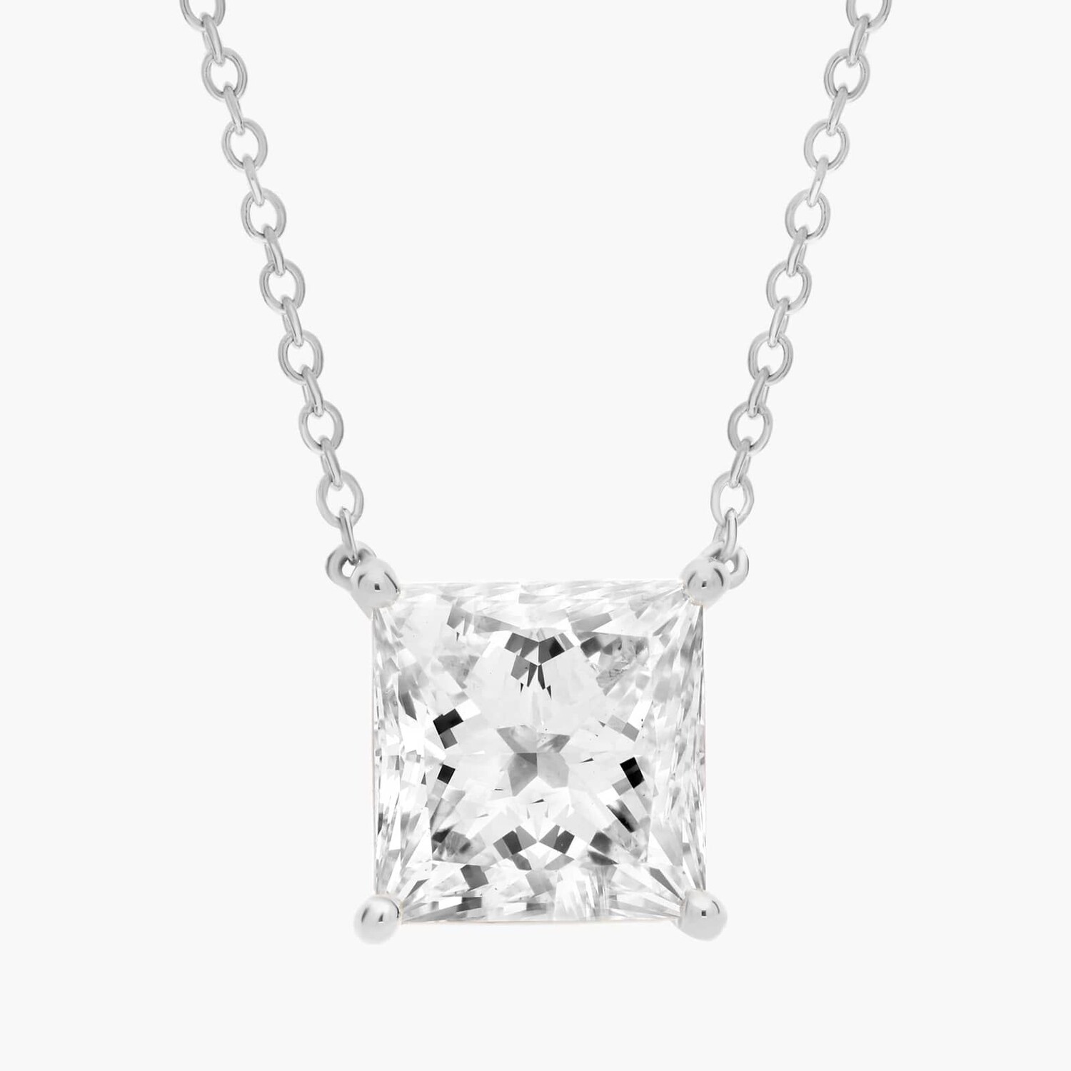 Подвеска с выращенным в лаборатории бриллиантом-солитером огранки «принцесса» из белого золота 14 карат (3 карата, двойной огранки — FG / VS2-SI1) Blue Nile
Подвеска с выращенным в лаборатории бриллиантом-солитером огранки «принцесса» из белого золота 14 карат (3 карата, двойной огранки — FG / VS2-SI1) Blue Nile