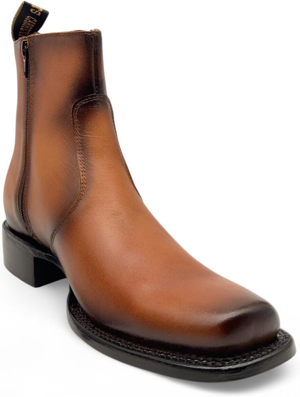 Мужские кожаные вестерн-бутсы до щиколотки с боковой молнией и квадратным носком The Western Shops, Honey
Мужские кожаные вестерн-бутсы до щиколотки с боковой молнией и квадратным носком The Western Shops, Honey