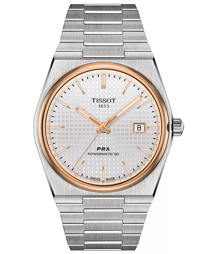 Мужские автоматические швейцарские часы PRX Powermatic 80 со стальным браслетом, 40 мм Tissot, Позолоченный, Мужские автоматические швейцарские часы PRX Powermatic 80 со стальным браслетом, 40 мм Tissot
Мужские автоматические швейцарские часы PRX Powermatic 80 со стальным браслетом, 40 мм Tissot, Позолоченный, Мужские автоматические швейцарские часы PRX Powermatic 80 со стальным браслетом, 40 мм Tissot