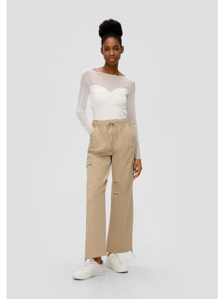 Тканевые брюки QS, бежевый
Тканевые брюки QS, бежевый