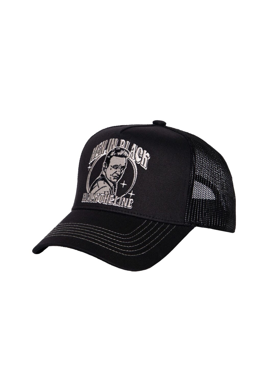 Кепка Trucker с вышивкой спереди Man In Black KING KEROSIN, черный
Кепка Trucker с вышивкой спереди Man In Black KING KEROSIN, черный