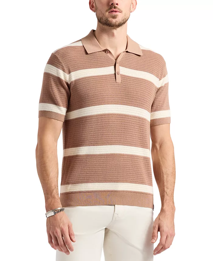 Мужской вязаный поло с коротким рукавом и фактурной полоской Winder Buffalo David Bitton, коричневый
Мужской вязаный поло с коротким рукавом и фактурной полоской Winder Buffalo David Bitton, коричневый