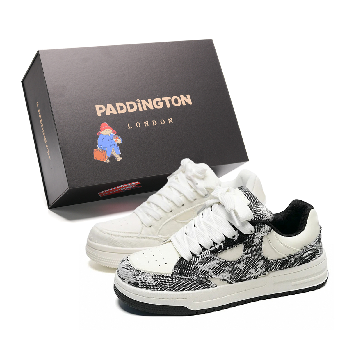 Paddington Bears Износостойкие и легкие низкие скейтерские кроссовки унисекс черно-белые непарные, цвет Black and White Mismatched
Paddington Bears Износостойкие и легкие низкие скейтерские кроссовки унисекс черно-белые непарные, цвет Black and White Mismatched