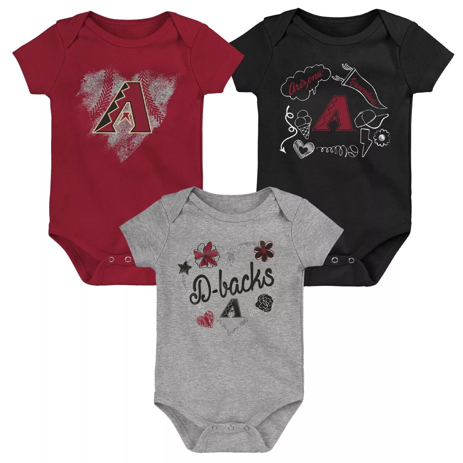 Комплект из 3 боди для младенцев Arizona Diamondbacks Batter Up красного/черного/серого цвета Outerstuff, Черный, Комплект из 3 боди для младенцев Arizona Diamondbacks Batter Up красного/черного/серого цвета Outerstuff
Комплект из 3 боди для младенцев Arizona Diamondbacks Batter Up красного/черного/серого цвета Outerstuff, Черный, Комплект из 3 боди для младенцев Arizona Diamondbacks Batter Up красного/черного/серого цвета Outerstuff