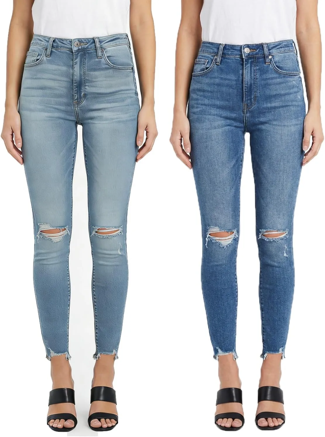 PerZeal женские скинни джинсы с потертостями и рваным краем
PerZeal женские скинни джинсы с потертостями и рваным краем