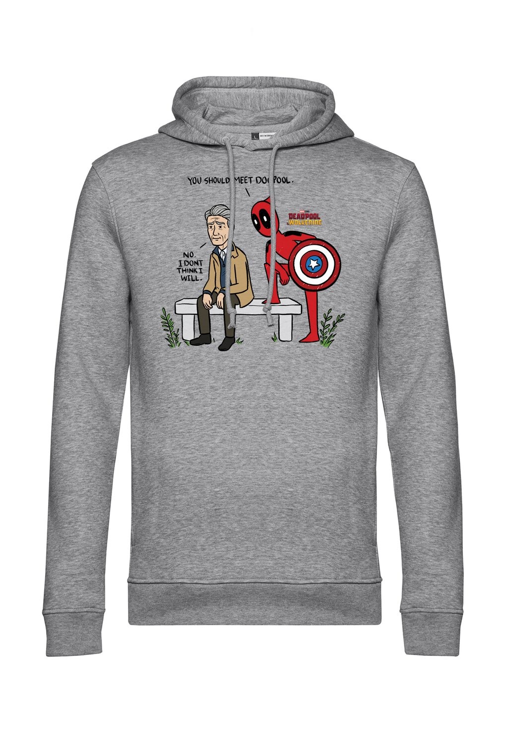 Толстовка с капюшоном DEADPOOL WOLVERINE YOU SHOULD MEET DOGPOOL Marvel, цвет Mottled Light Grey
Толстовка с капюшоном DEADPOOL WOLVERINE YOU SHOULD MEET DOGPOOL Marvel, цвет Mottled Light Grey