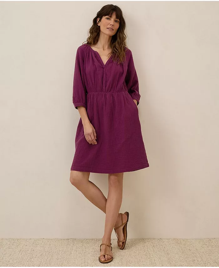 Женское платье-бохо из органического хлопка Coastal Double Gauze Pact, красный
Женское платье-бохо из органического хлопка Coastal Double Gauze Pact, красный