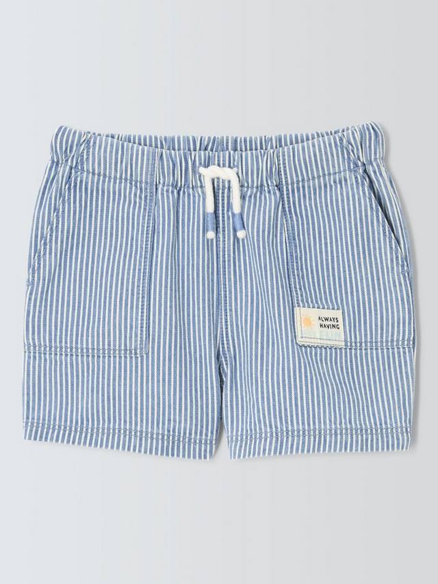 Детские хлопчатобумажные саржевые шорты в полоску John Lewis, синий
Детские хлопчатобумажные саржевые шорты в полоску John Lewis, синий