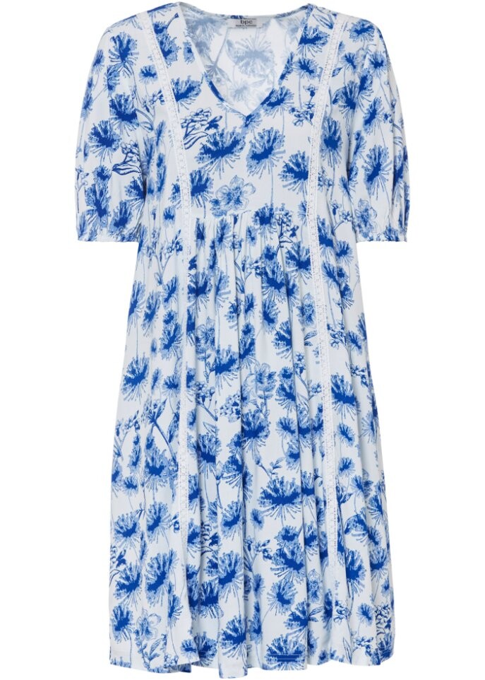 Тканое платье-туника с кружевными деталями и объемными рукавами до колена Bpc Bonprix Collection, белый
Тканое платье-туника с кружевными деталями и объемными рукавами до колена Bpc Bonprix Collection, белый