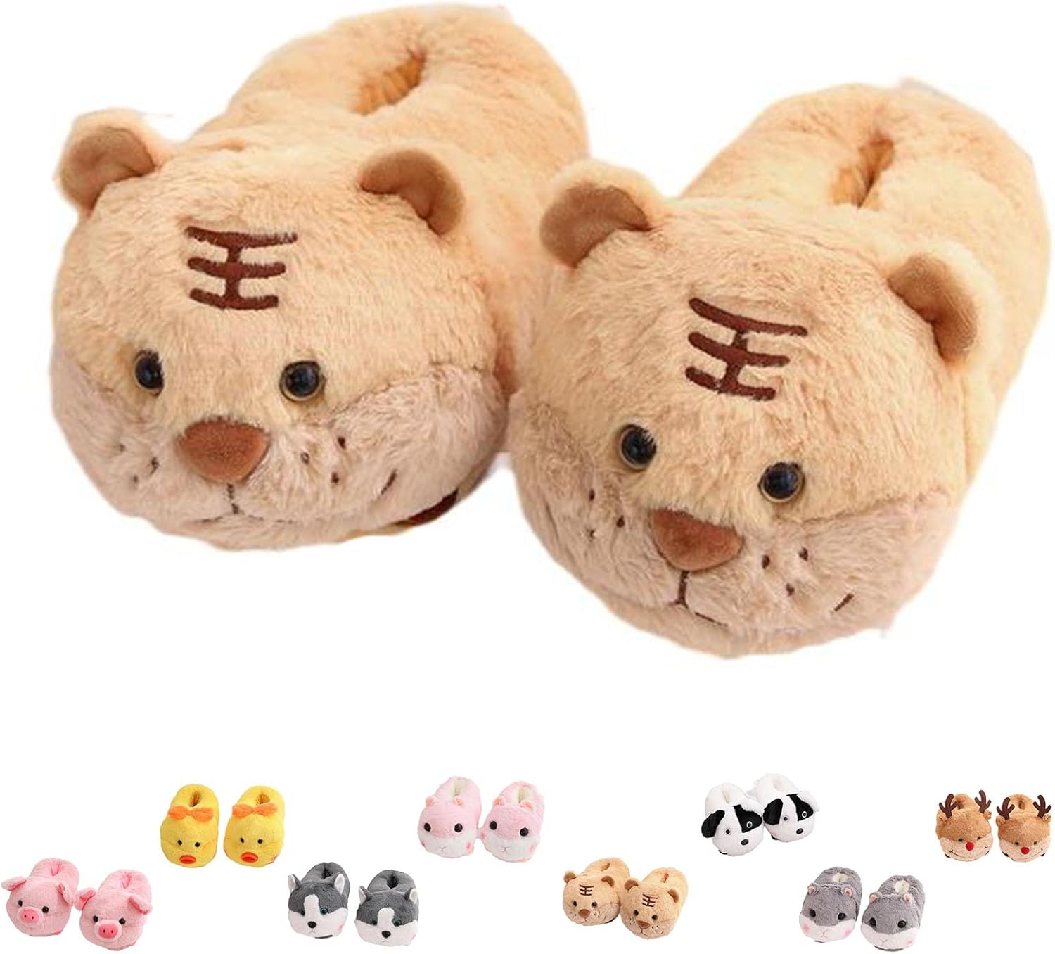 Тапочки в виде свинок, милые тапочки с животными для женщин, теплые зимние противоскользящие домашние плюшевые тапочки в виде животных Generic, Tiger
Тапочки в виде свинок, милые тапочки с животными для женщин, теплые зимние противоскользящие домашние плюшевые тапочки в виде животных Generic, Tiger