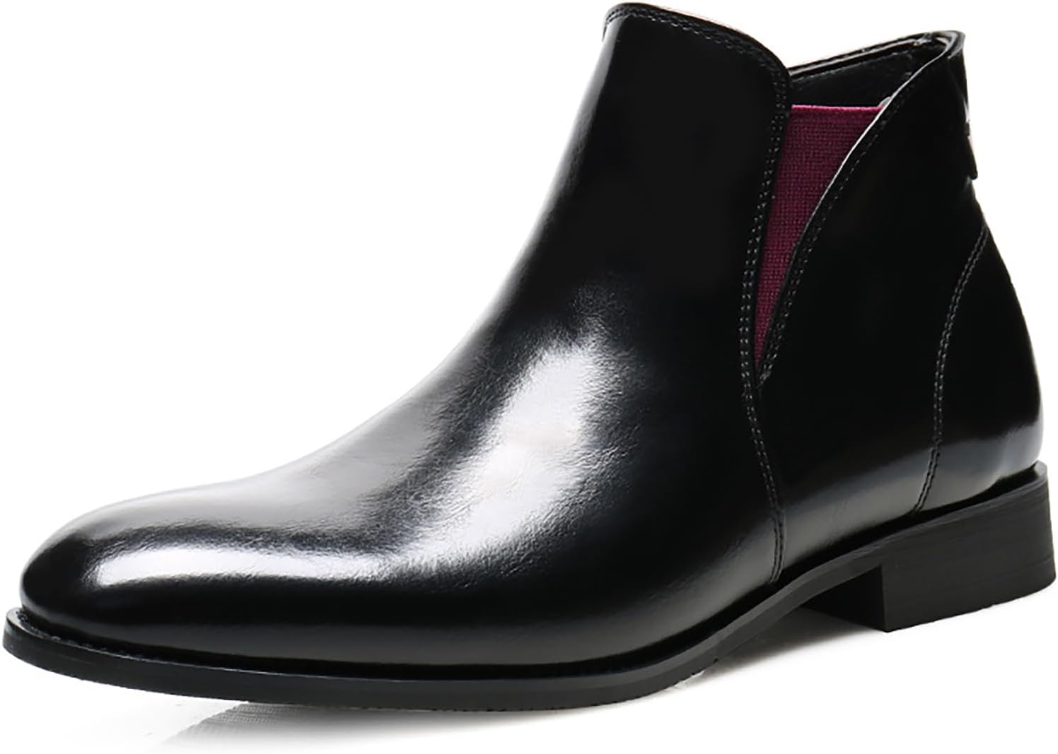 Мужские кожаные челси с низким массивным каблуком, с боковой молнией, удобные повседневные ботинки, оксфорды для работы и бизнеса Siyake, черный
Мужские кожаные челси с низким массивным каблуком, с боковой молнией, удобные повседневные ботинки, оксфорды для работы и бизнеса Siyake, черный