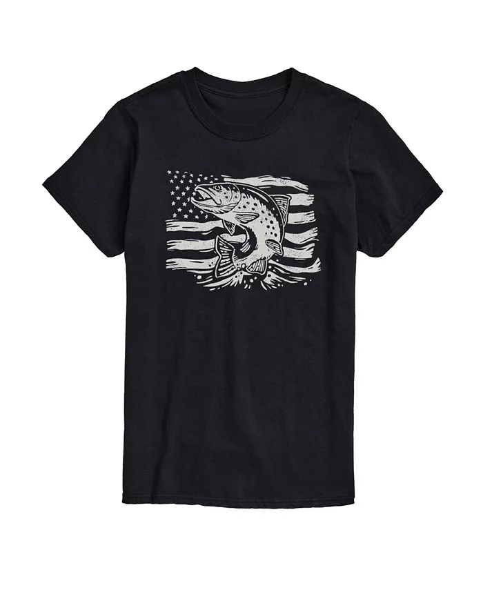 Мужская футболка с коротким рукавом Bass с американским флагом AIRWAVES, черный
Мужская футболка с коротким рукавом Bass с американским флагом AIRWAVES, черный