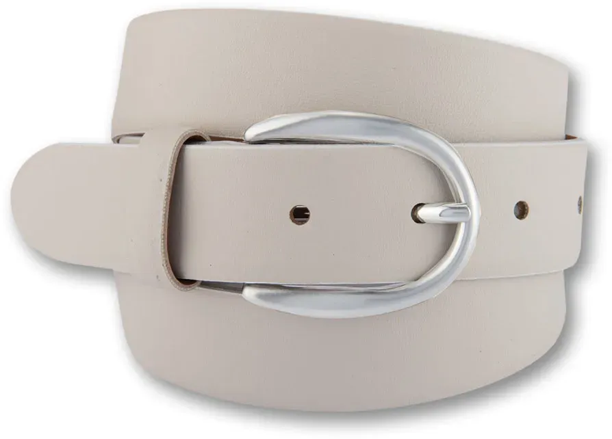 Кожаный ремень BERND GÖTZ, серебряная дизайнерская застежка в форме подковы, кремовый
Кожаный ремень BERND GÖTZ, серебряная дизайнерская застежка в форме подковы, кремовый