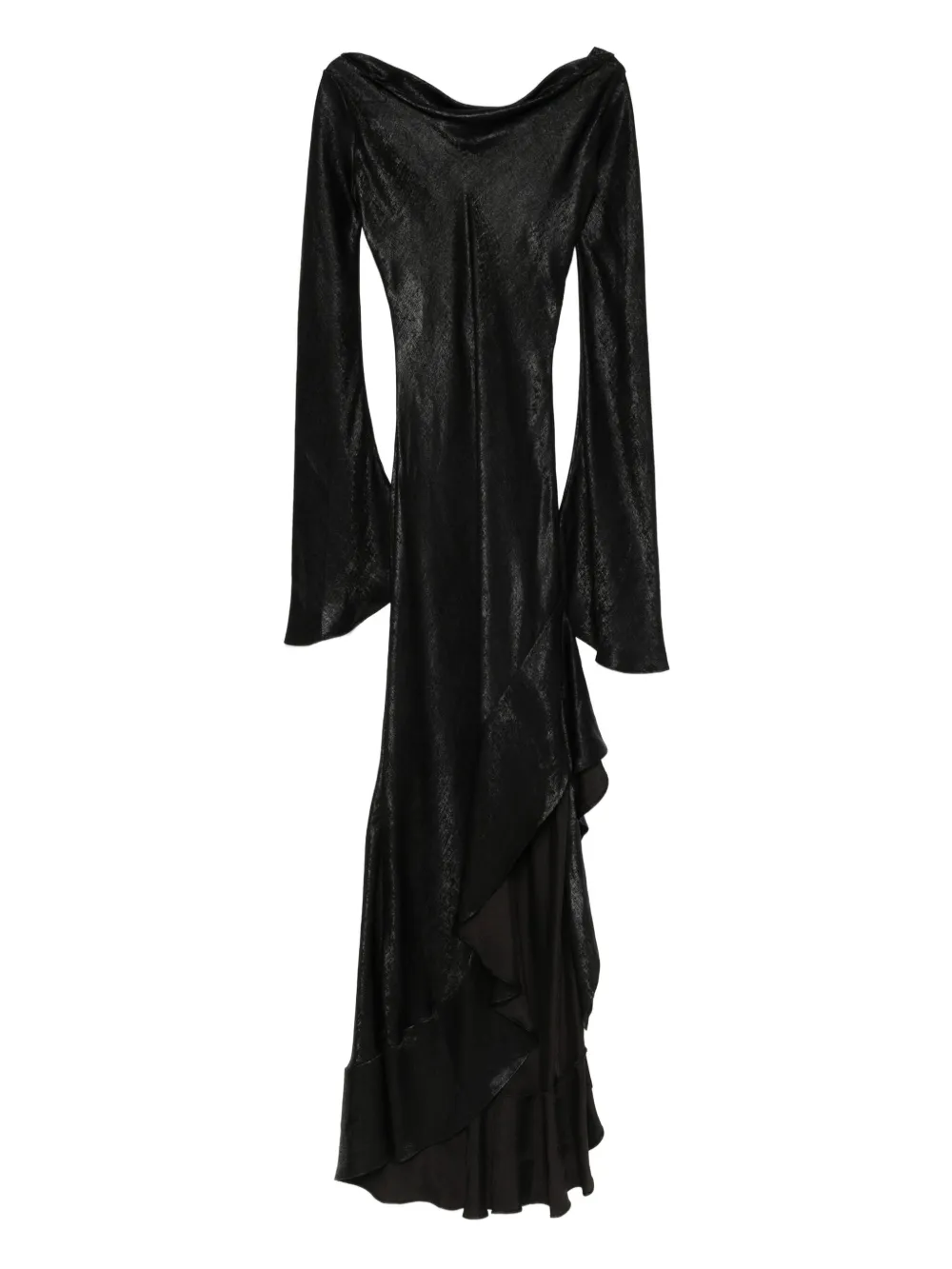 Платье миди с длинными рукавами и оборками MIAU by Clara Rotescu, черный
Платье миди с длинными рукавами и оборками MIAU by Clara Rotescu, черный