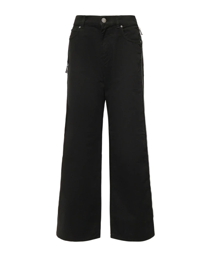 Черные джинсы с широкими штанинами Pinko, черный
Черные джинсы с широкими штанинами Pinko, черный