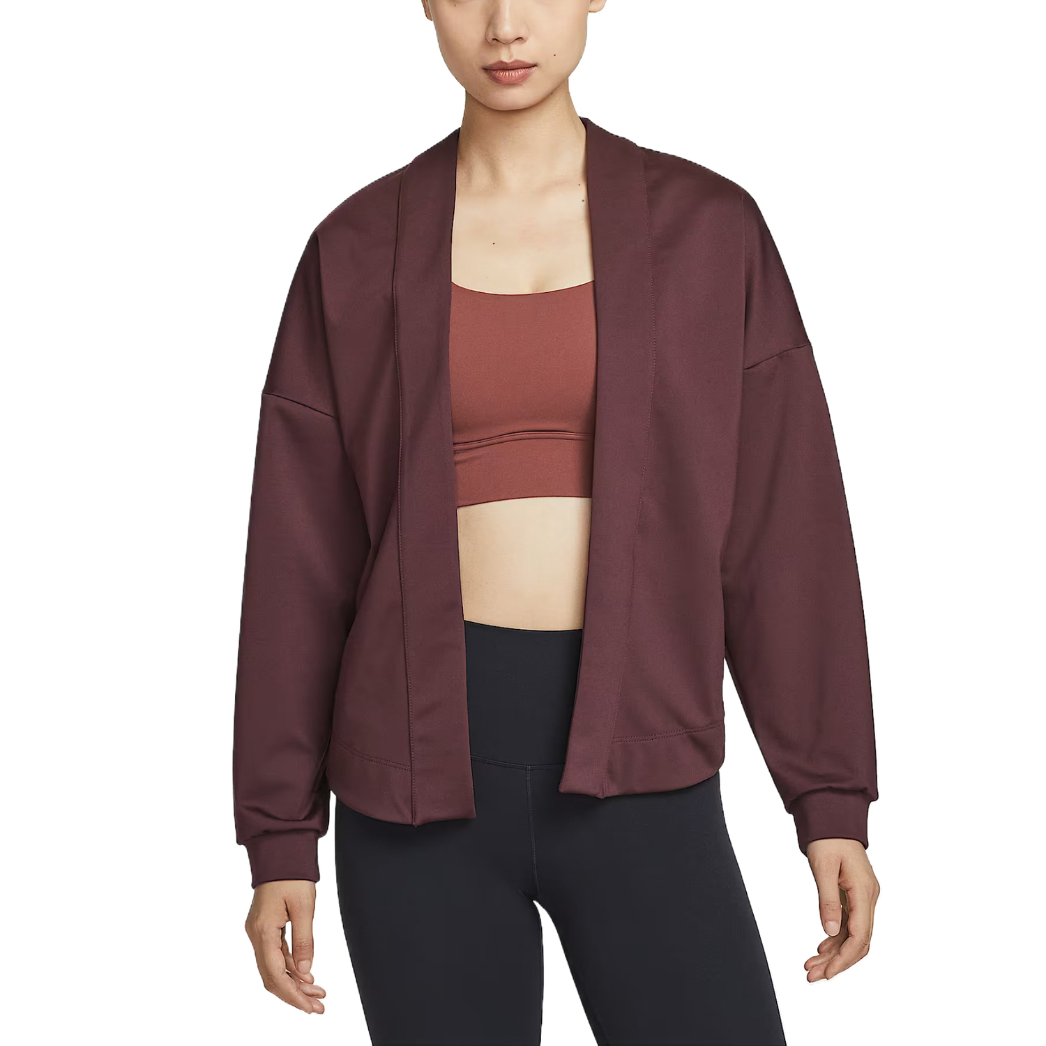Женский кардиган Zenvy Dri FIT оверсайз Nike, Burgundy
Женский кардиган Zenvy Dri FIT оверсайз Nike, Burgundy