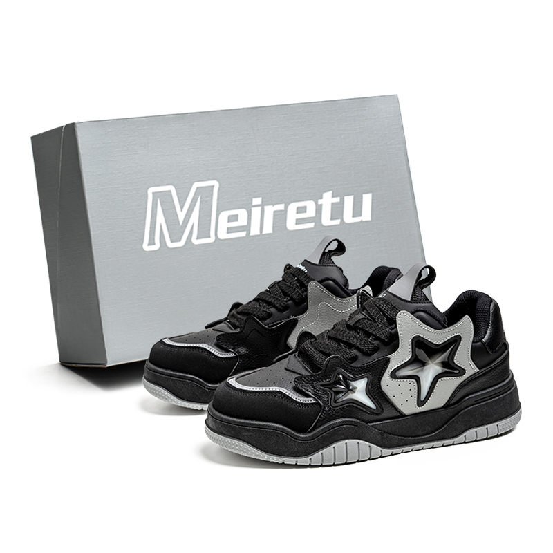 Антискользящие износостойкие низкие скейтерские кроссовки мужские черные Meiretu
Антискользящие износостойкие низкие скейтерские кроссовки мужские черные Meiretu