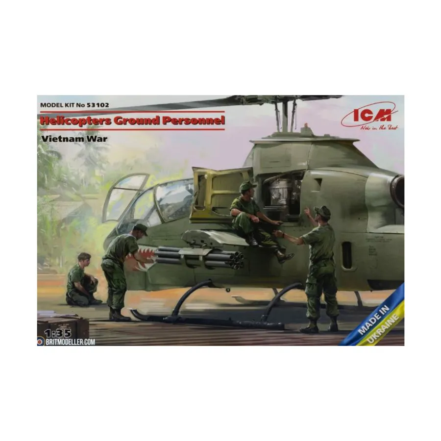 Вертолеты Наземный персонал (Война во Вьетнаме), Military Models 1/35 Scale (ICM)
Вертолеты Наземный персонал (Война во Вьетнаме), Military Models 1/35 Scale (ICM)