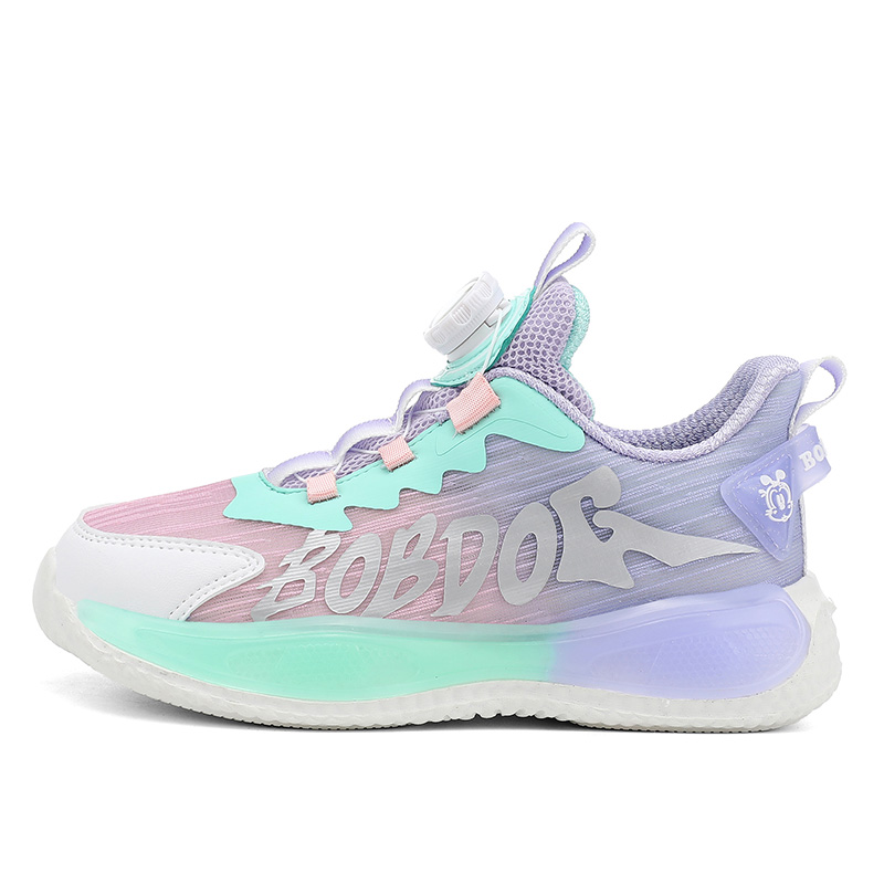 Противоскользящие, дышащие и поддерживающие кроссовки для детей BOBDOG, розовый/фиолетовый 
Противоскользящие, дышащие и поддерживающие кроссовки для детей BOBDOG, розовый/фиолетовый