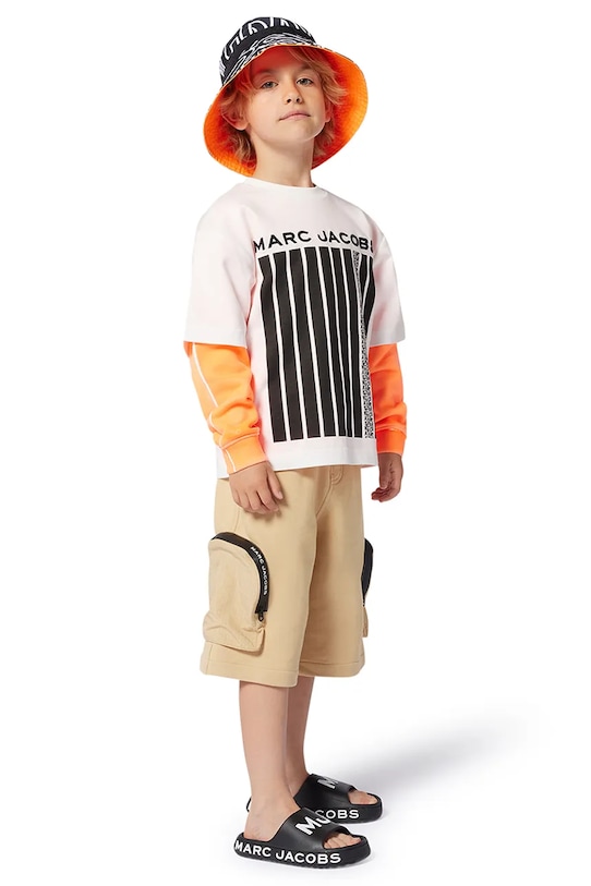 Детская хлопковая футболка Marc Jacobs, белый
Детская хлопковая футболка Marc Jacobs, белый