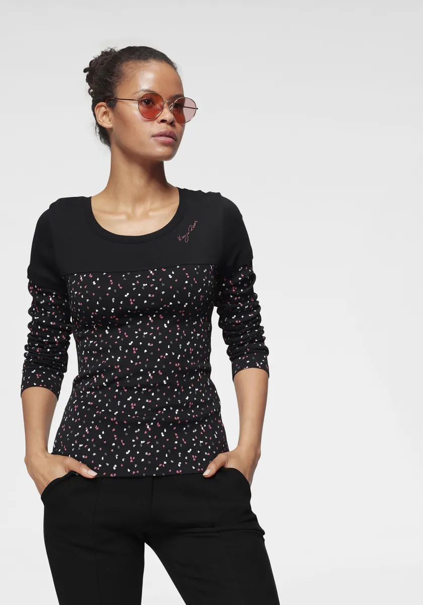 Рубашка KangaROOS 2-в-1 с длинными рукавами и модным сочетанием однотонного и сплошного принтов, черный
Рубашка KangaROOS 2-в-1 с длинными рукавами и модным сочетанием однотонного и сплошного принтов, черный