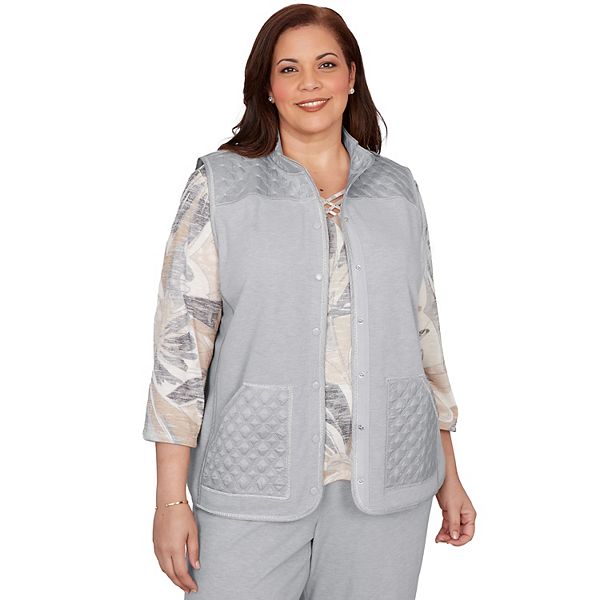 Жилет стеганый на пуговицах Plus size Alfred Dunner, Gray
Жилет стеганый на пуговицах Plus size Alfred Dunner, Gray