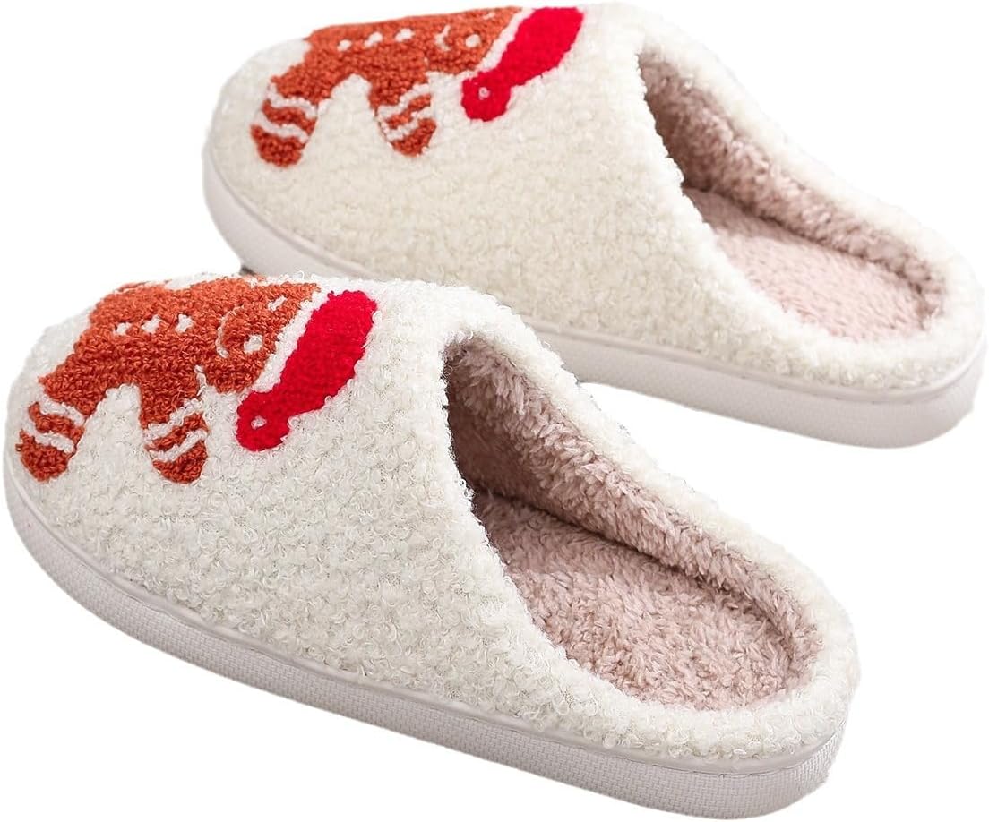 Рождественские и Хэллоуинские милые мультяшные тапочки с узором: гоблин, пряничный человечек, рождественская елка, улыбающееся лицо для женщин и мужчин, зимние нескользящие мягкие плюшевые домашние тапочки Fswinder, Gingerbread Man
Рождественские и Хэллоуинские милые мультяшные тапочки с узором: гоблин, пряничный человечек, рождественская елка, улыбающееся лицо для женщин и мужчин, зимние нескользящие мягкие плюшевые домашние тапочки Fswinder, Gingerbread Man