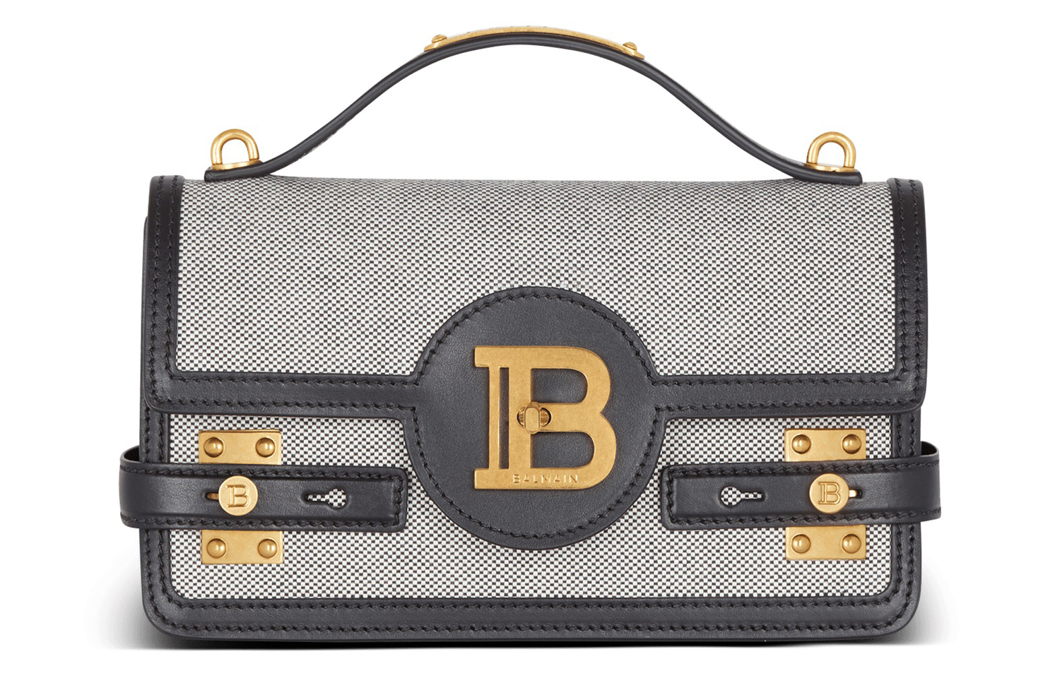 Сумка через плечо B-BUZZ из холста с гладкой кожей BALMAIN серо-черная
Сумка через плечо B-BUZZ из холста с гладкой кожей BALMAIN серо-черная