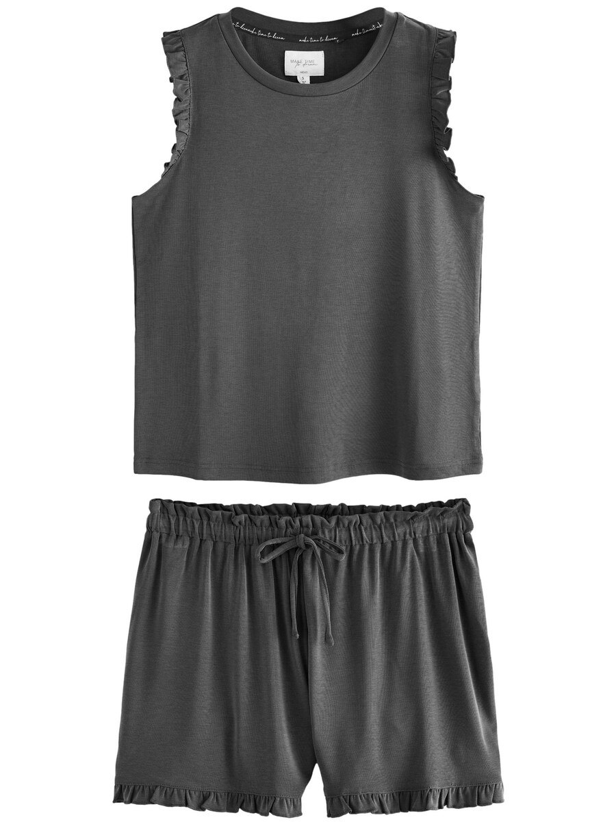 Короткий пижамный комплект Next, темно-серый 
Короткий пижамный комплект Next, темно-серый