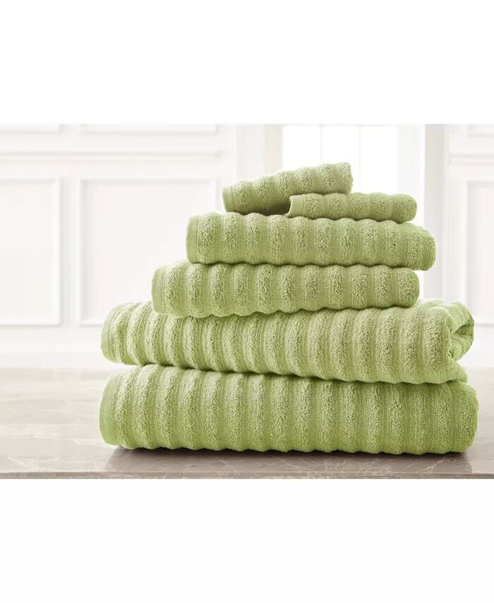 Коллекция Wavy Luxury Spa, 6 шт. Набор быстросохнущих полотенец Modern Threads, зеленый
Коллекция Wavy Luxury Spa, 6 шт. Набор быстросохнущих полотенец Modern Threads, зеленый