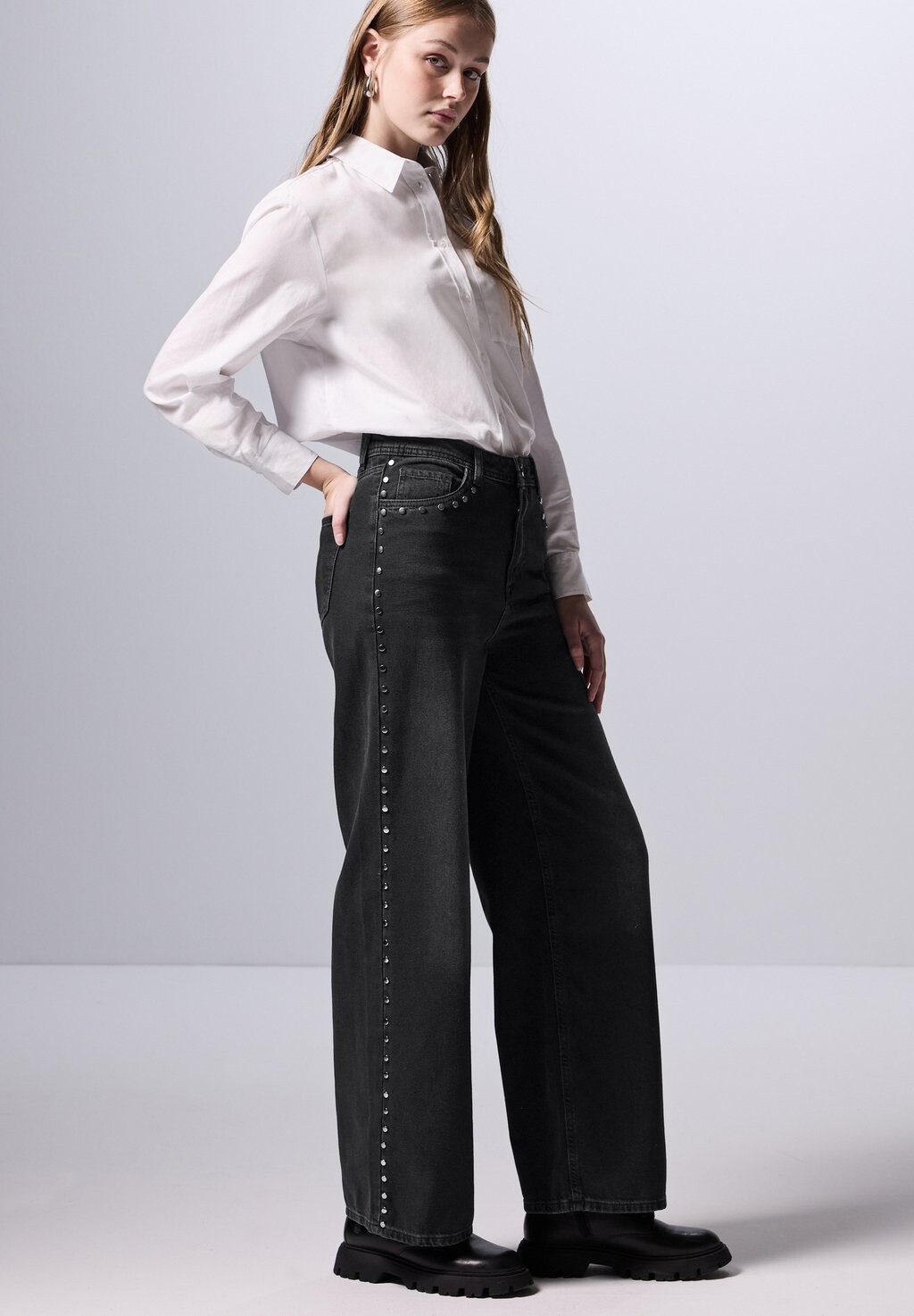 Джинсы прямого кроя Street One Studio, черный деним
Джинсы прямого кроя Street One Studio, черный деним