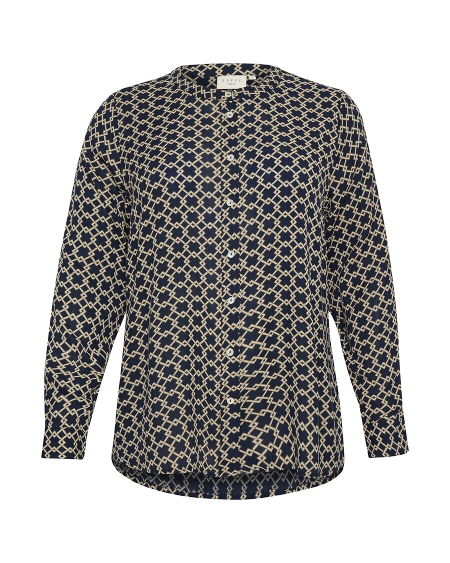 Рубашка KAFFE CURVE Blouse Jamida, морской синий 
Рубашка KAFFE CURVE Blouse Jamida, морской синий