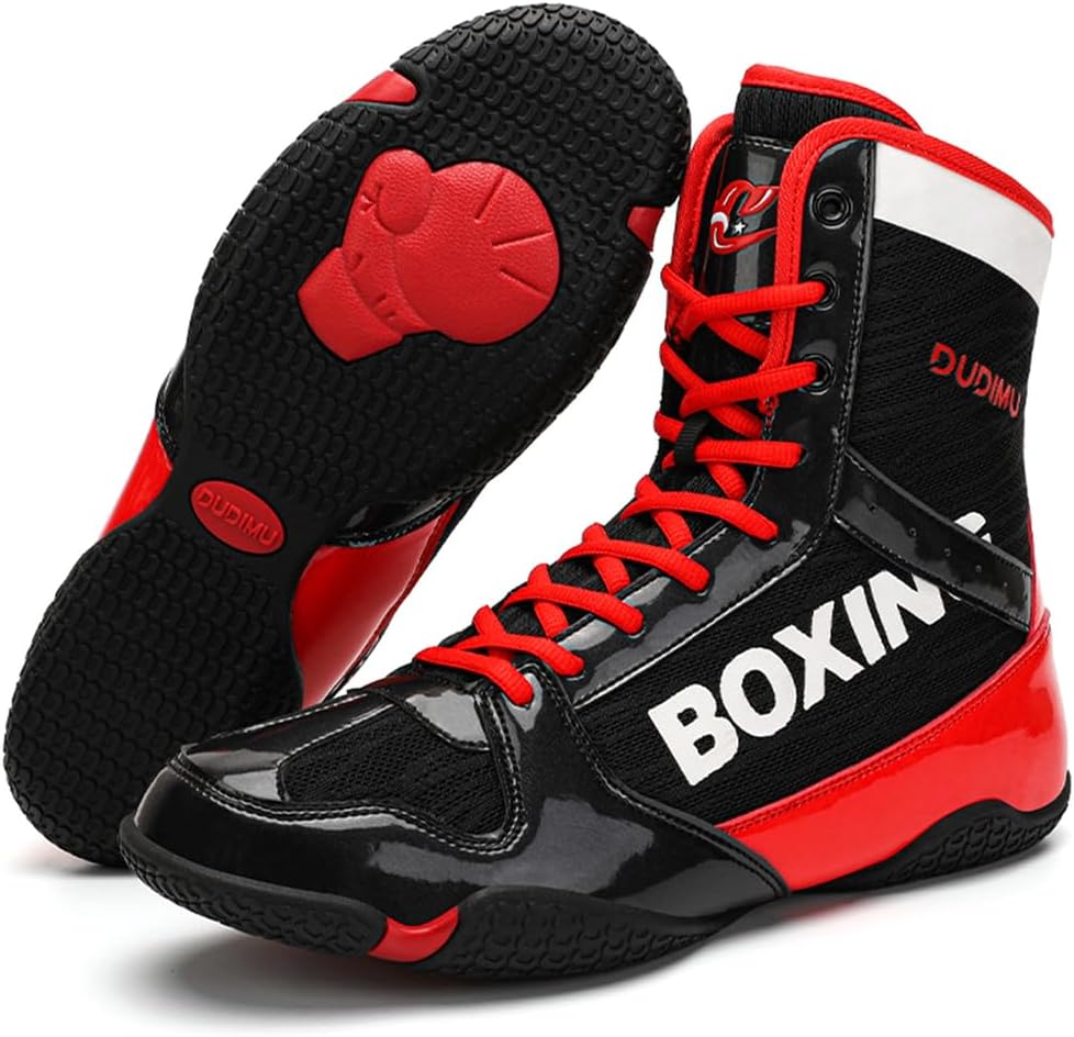 Боксерские кроссовки Hiuzylqx с высоким верхом, мужские борцовские кроссовки, спортивные кеды большого размера, черный/красный
Боксерские кроссовки Hiuzylqx с высоким верхом, мужские борцовские кроссовки, спортивные кеды большого размера, черный/красный