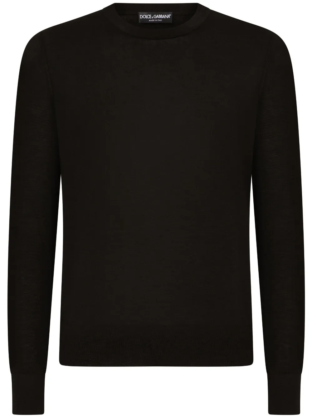 Кашемировый свитер с круглым вырезом DOLCE & GABBANA, черный
Кашемировый свитер с круглым вырезом DOLCE & GABBANA, черный